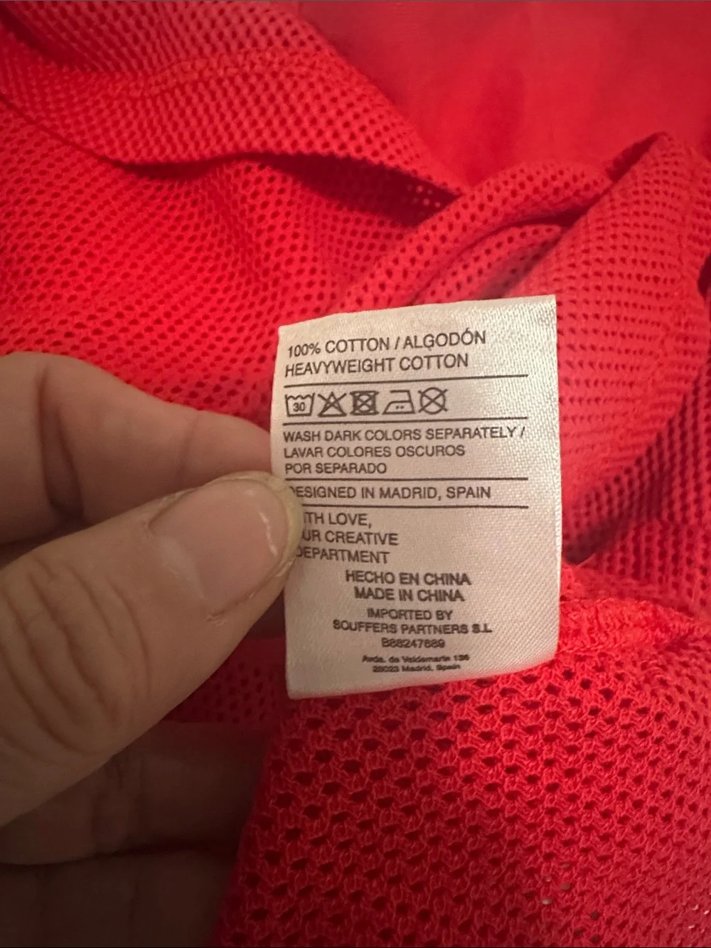 SCUFFERS Oversized Men Red Crewneck Mesh Pullover Sweater